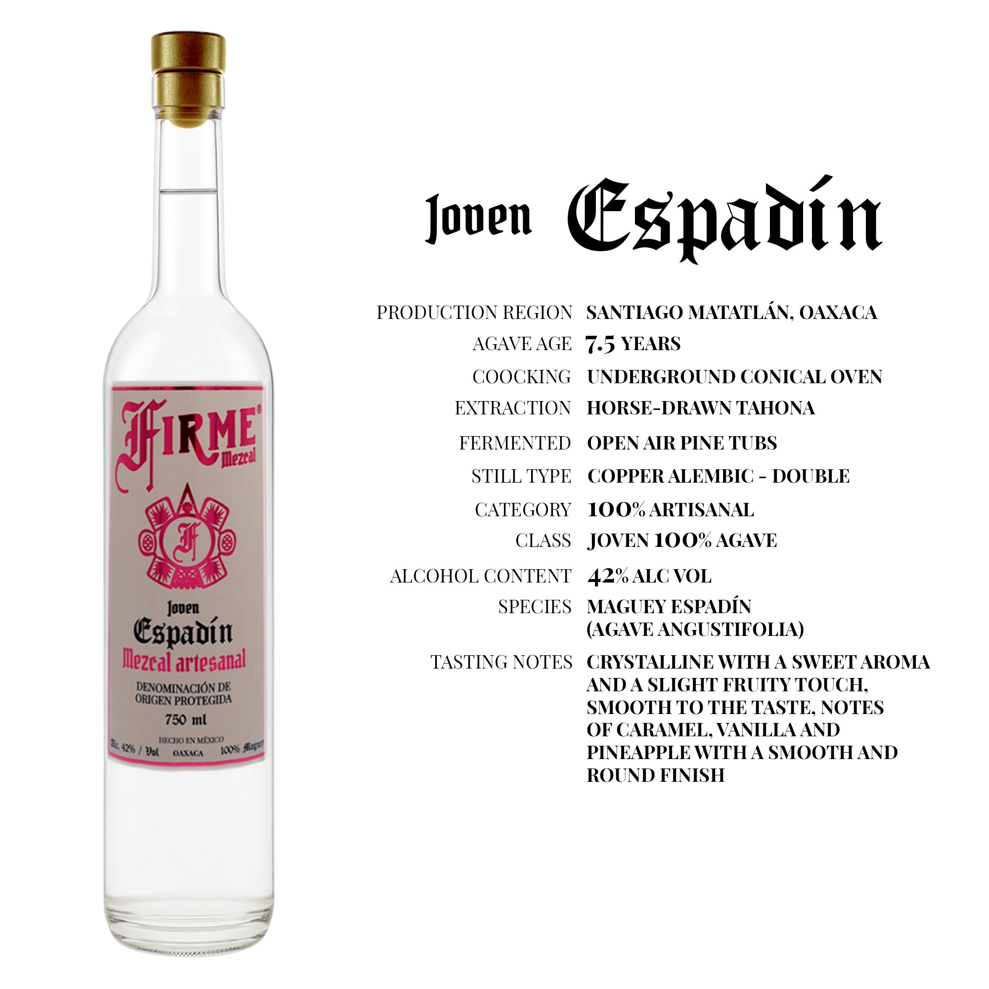Artisanal Joven Espadín Mezcal